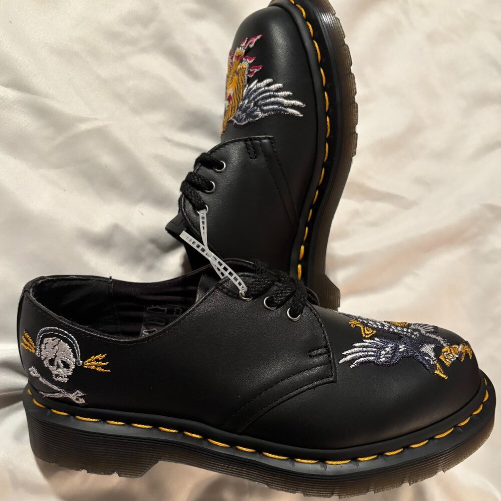 Dr. Marten 1461 Souvenir Embroidered Leather Shoes - Picture 10 of 10
